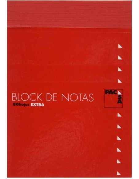 Paq 10 bloc notas con tapa 16º 80h 60gr 4x4